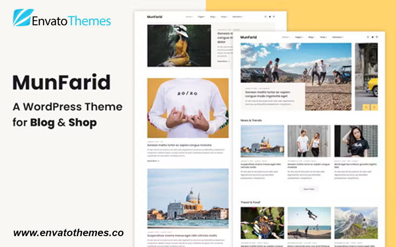 Munfarid – A WordPress Theme For Blog & Shop