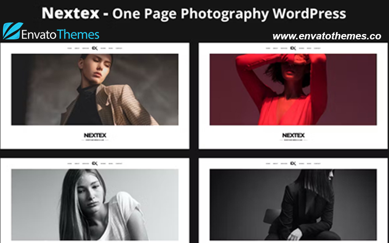 Nextex – One Page Photography WordPress Theme