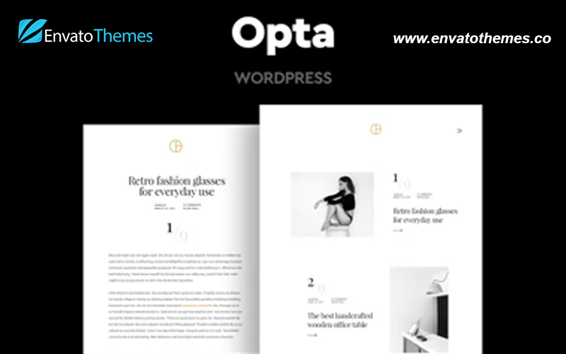Opta – Minimal Portfolio and Photography Theme
