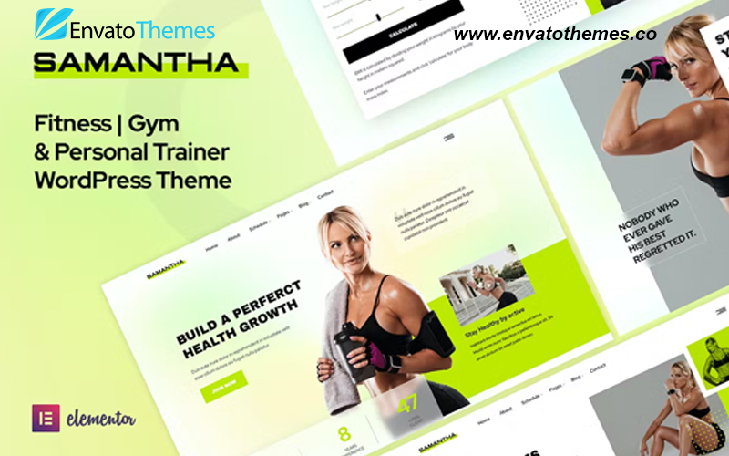 Samantha – Fitness & Gym Elementor WordPress