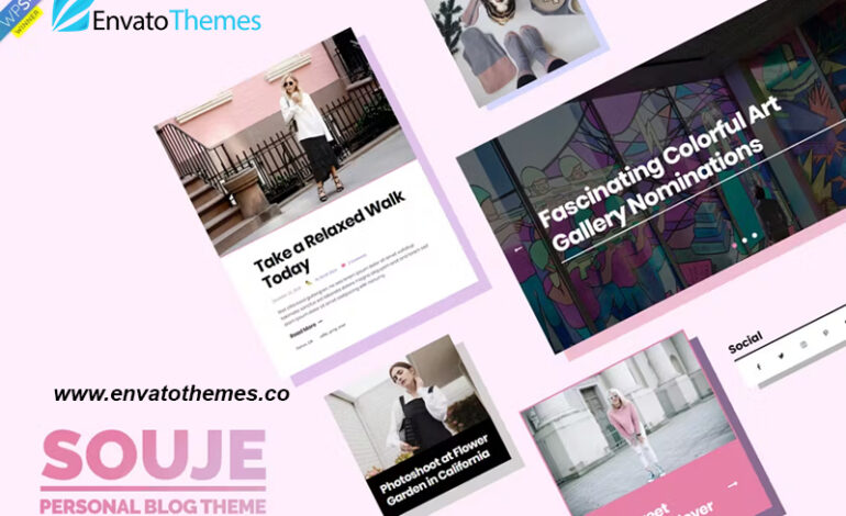 Souje – Personal WordPress Blog Theme