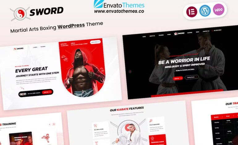 Sword – Martial Arts Boxing WordPress Theme