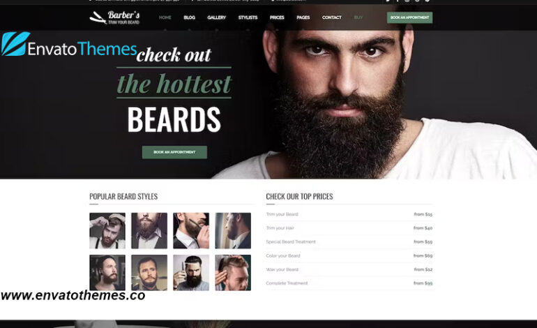 Barber – WordPress Theme for Barbers & Hair Salons