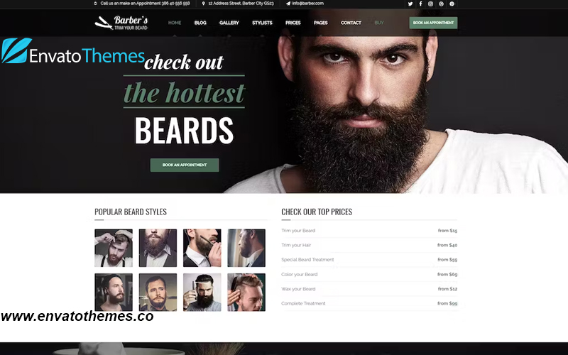 Barber – WordPress Theme for Barbers & Hair Salons