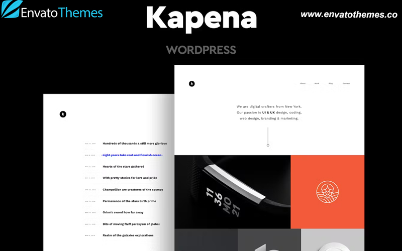 Kapena – Minimal Portfolio WordPress Theme