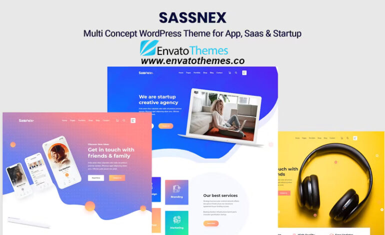 Sassnex – WordPress Theme for App, Saas & Startup
