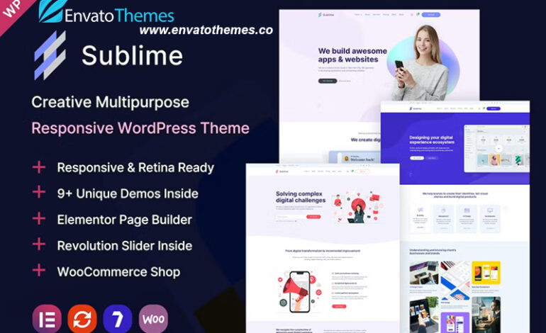 Sublime | Creative Multipurpose WordPress Theme