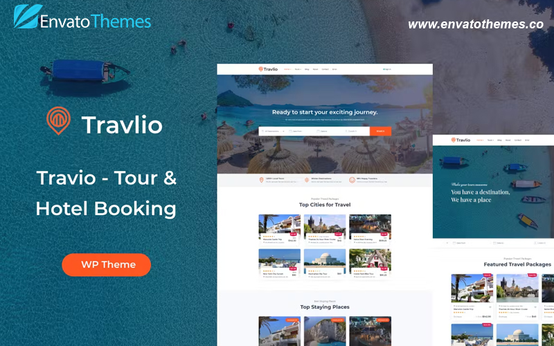 Travlio – Travel Booking WordPress Theme