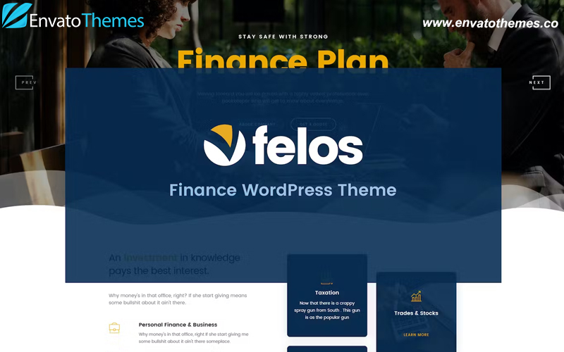 Felos – Finance WordPress Theme
