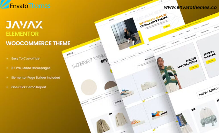 Javax – Elementor WooCommerce Theme