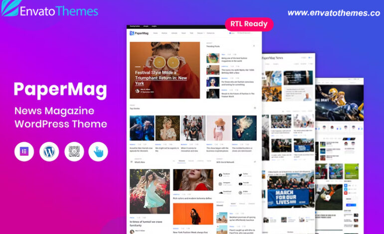 PaperMag – News Magazine WordPress Theme