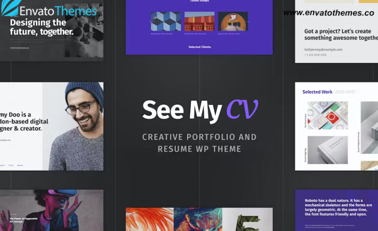 See My CV – Resume WordPress Theme