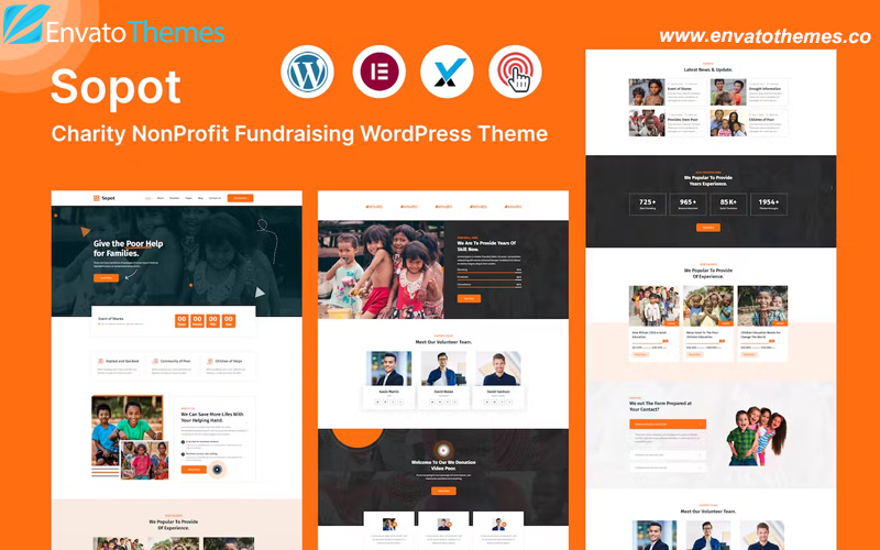 Sopot – Charity Fundraising WordPress Theme