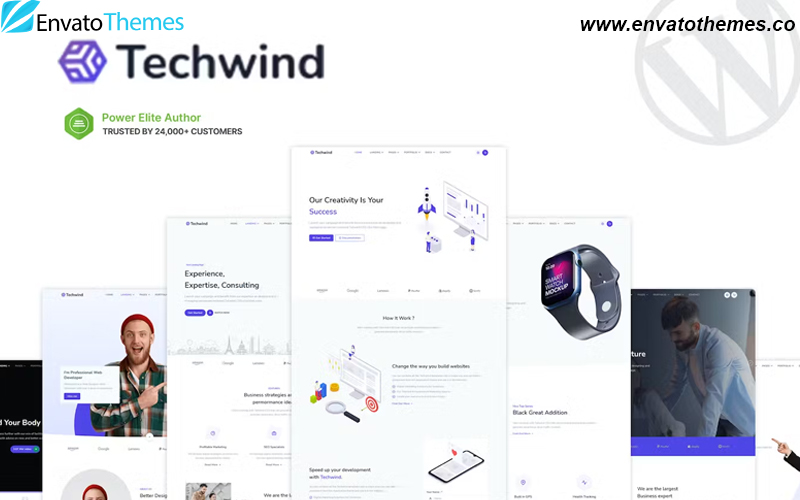 Techwind – Multipurpose Landing WordPress Theme