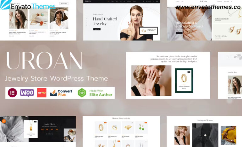 Uroan – Jewelry Store WordPress Theme