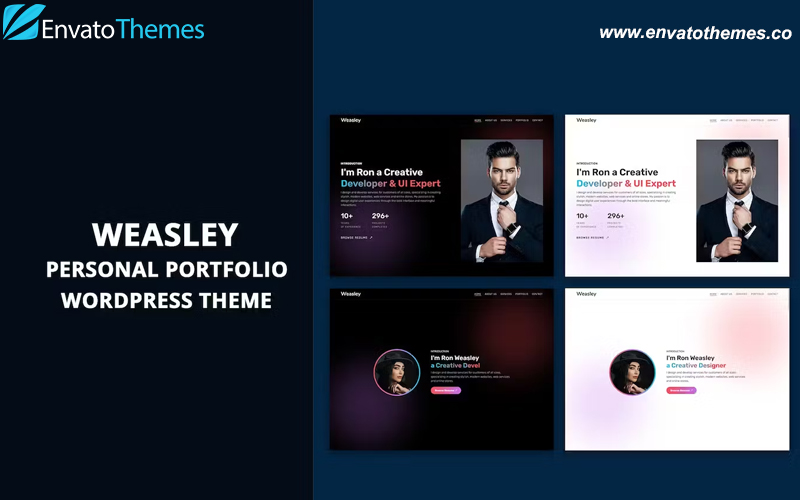 Weasley – Personal Portfolio WordPress Theme