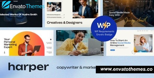 Harper v1.6 – Copywriter & Marketing Specialist WordPress Theme