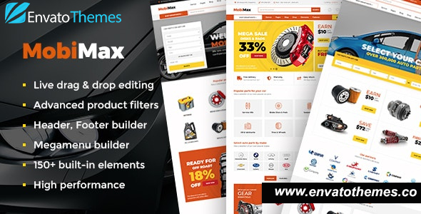 Mobimax v5.6 – Auto Parts WordPress Theme + WooCommerce Shop