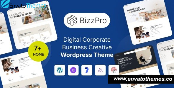 Bizzpro v1.0.1 – Digital Corporate Business Creative WordPress Theme Multipurpose