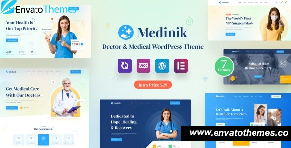 Medinik v1.3.3 – Doctor & Medical WordPress Theme
