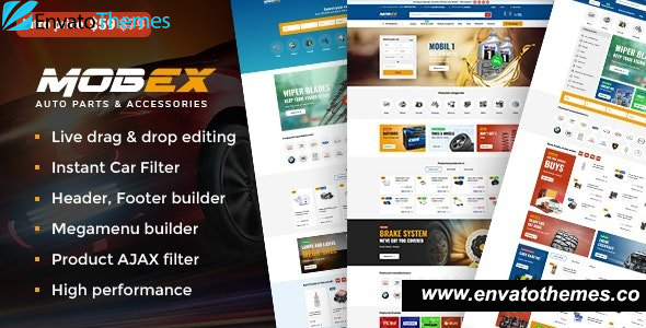 Mobex v2.0 – Auto Parts WordPress Theme